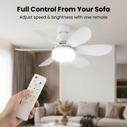 🚨 Turn ANY Light Socket Into A Powerful Ceiling Fan In 3 Seconds!-QZZ