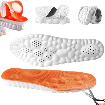 ☁️👞4D Shoe Cloud Men's and Women's Insoles, Soft Memory Sponge Orthopedic Insoles, Sports Insoles-AUX