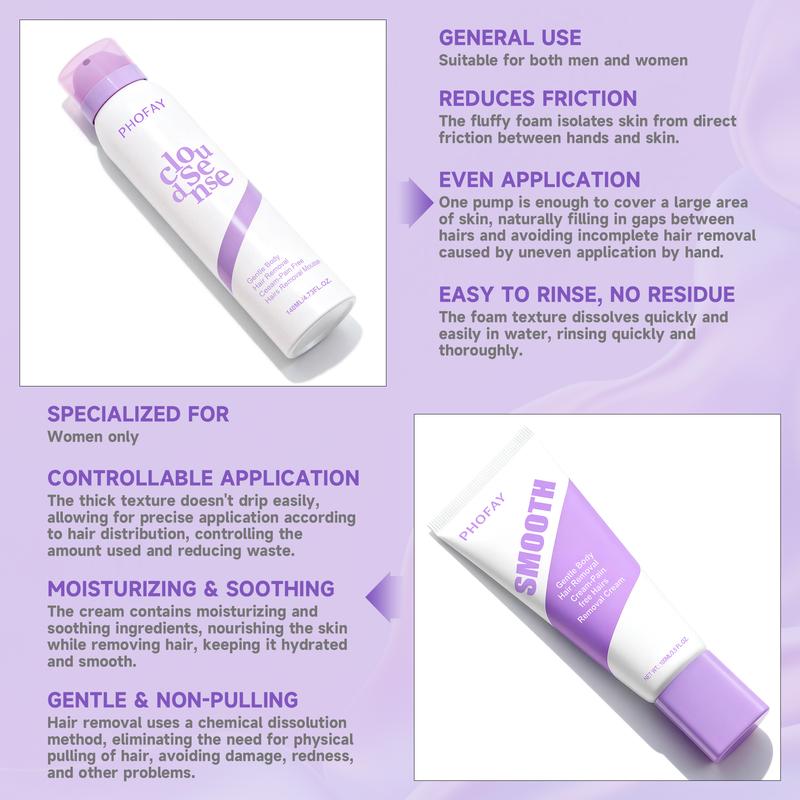 Bikini Pain-Free Hair Removal Cream for Sensitive Skin, Hypoallergenic Formula-Gentle & Fast-Acting Depilatory with Citrus Scent, Aloe & Hyaluronic Acid for Soothing Care, Suitable for Men & Women-DZT