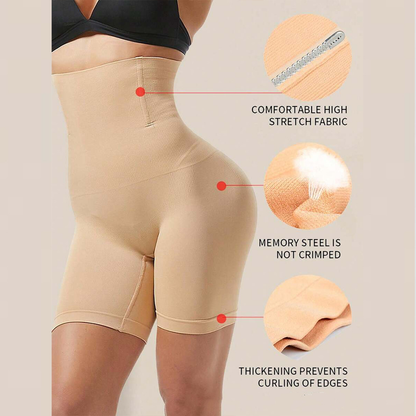 Shapellx Shapewear Sculpting Shorts for Women Seamless High Waisted Body Tummy Control Shaper Thigh Slimming Underwear-XXS
