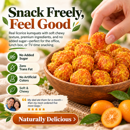 Natural Licorice Kumquats | Naturally Crafted with Real Fruit & Premium Ingredients-Hotitem