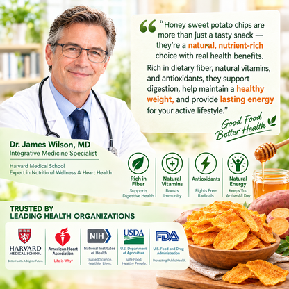 Golden Honey-Glazed Sweet Potato Chips – Slow-Baked, Non-GMO & Guilt-Free LGZ