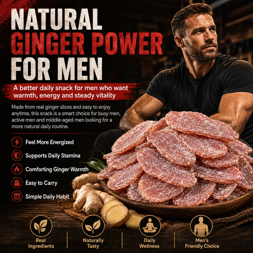 Natural Ginger Slices for Men – Daily Vitality & Wellness Support-NEX