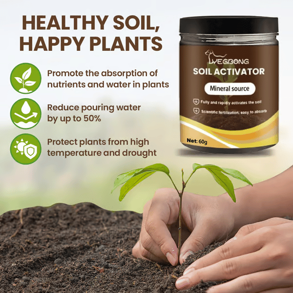75K+ SOLD! 🌳Soil Pro Activator  Revive Your Dead Soil in Weeks-ZBD