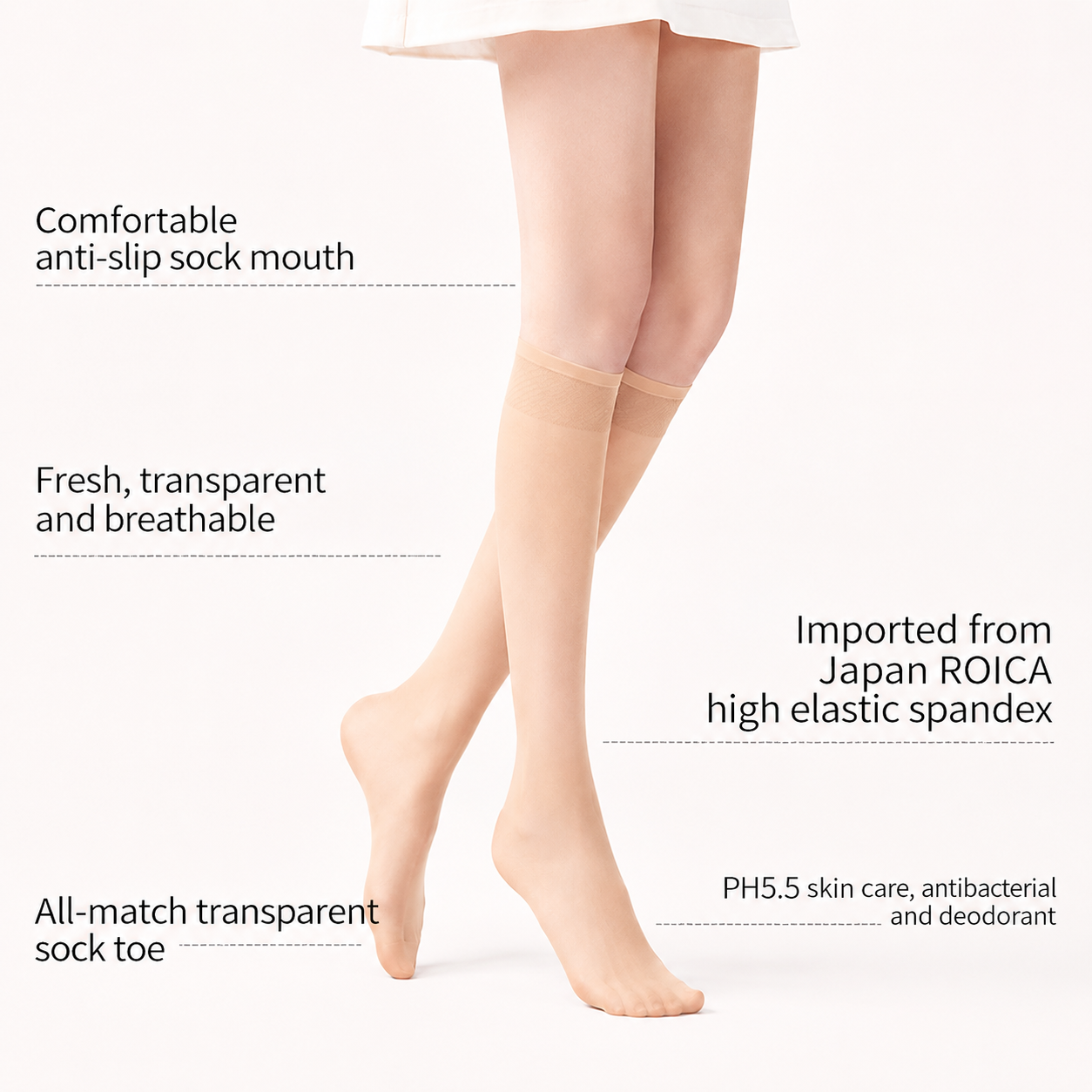 💃 No-Slip Compression Knee-Highs – All-Day Relief & Style-WBJ