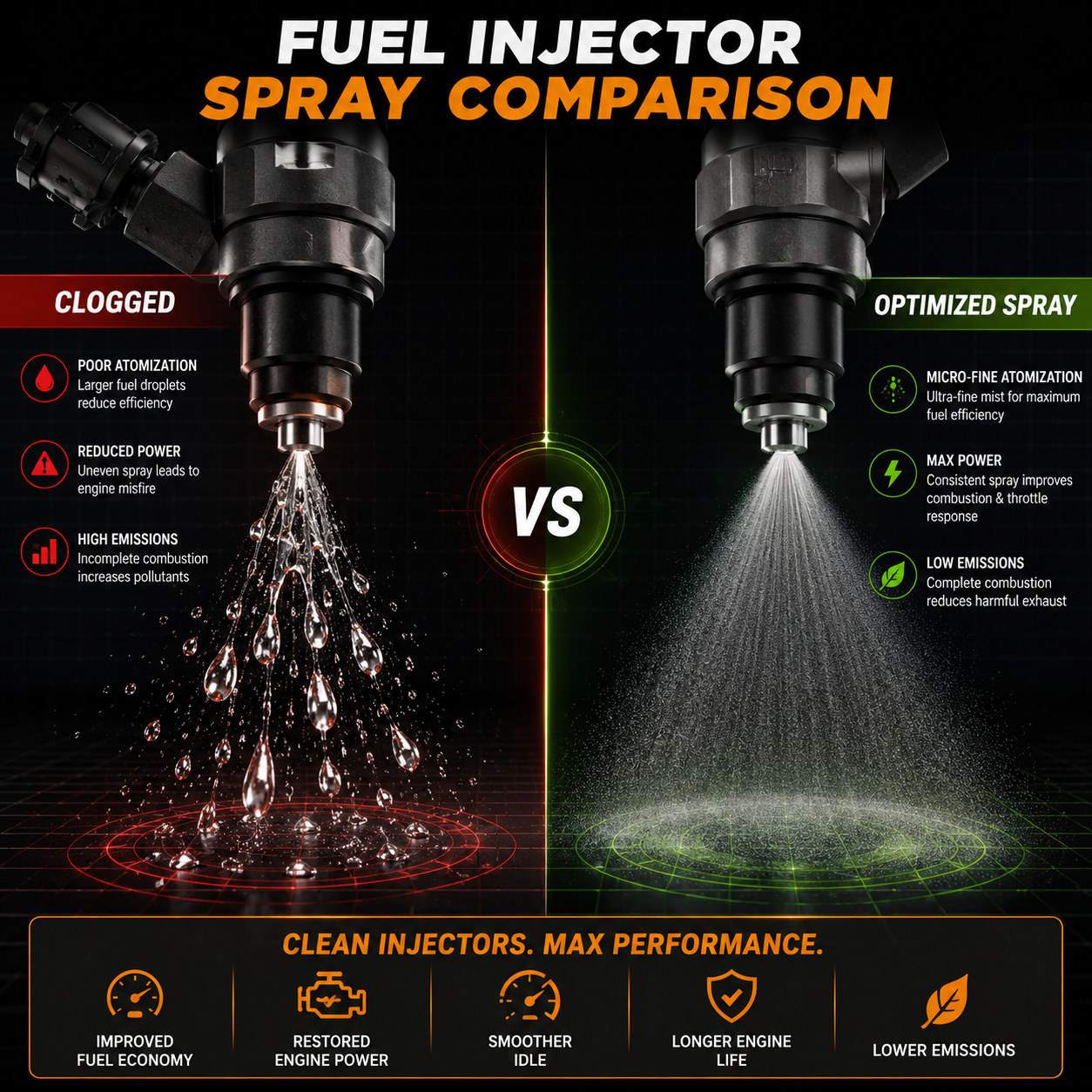High Performance Fuel Additive – Deep Carbon Cleaner for Engine, Restores Power & Improves Fuel Efficiency-QZZ
