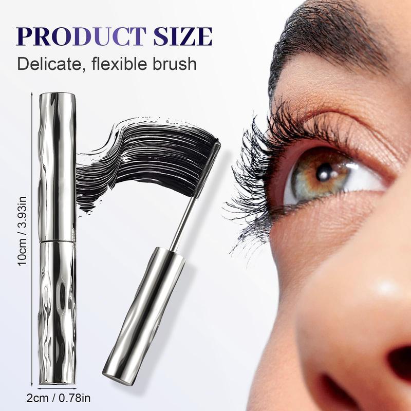 Steel tube spiral mascara, featuring a special spiral brush head made of steel – long-lasting and waterproof, providing 24-hour wear, easy to apply, and keeps each lash individually long and curled for an extended period. -AUX