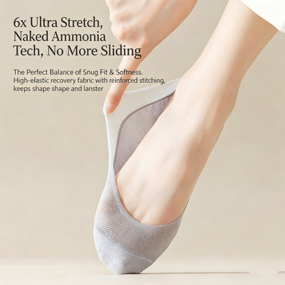 Non-Slip No-Show Socks for Women | 6x Stretch Invisible Socks for Flats & Loafers-QZZ