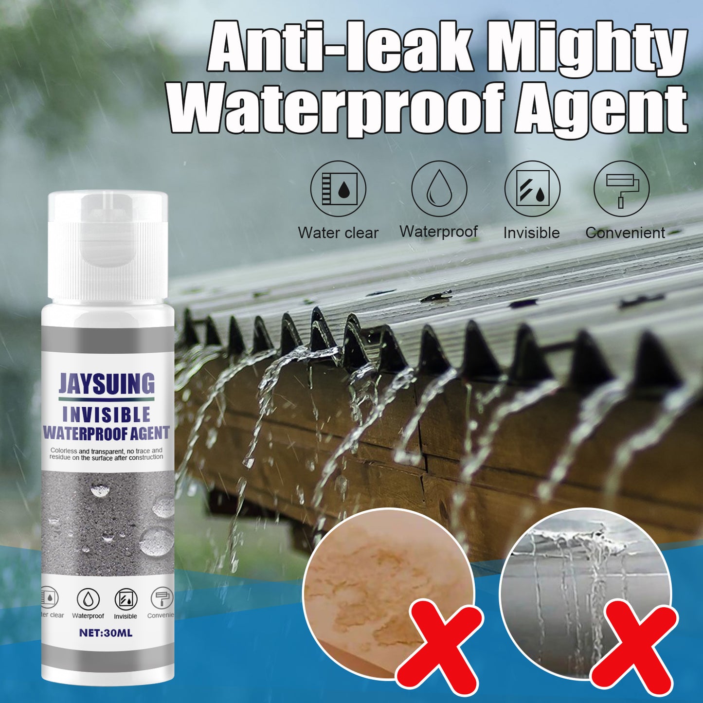 Premium Invisible Waterproof Agent | Anti-Leak Clear Repair Sealant 💧 LGZ