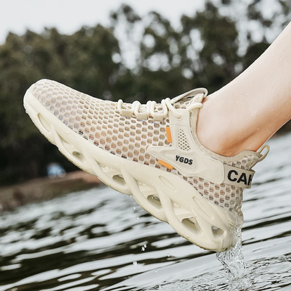 YGDS Wave Runner Mesh Sneakers | Ultra-Breathable Height-Boosting Summer Walking Shoes 👟☁️ LGZ
