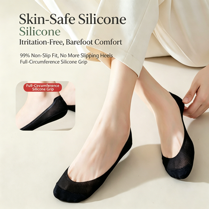 Non-Slip No-Show Socks for Women | 6x Stretch Invisible Socks for Flats & Loafers-QZZ