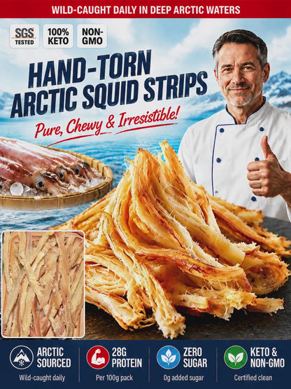 Arctic Deep-Sea Shredded Squid Strips.-OKL