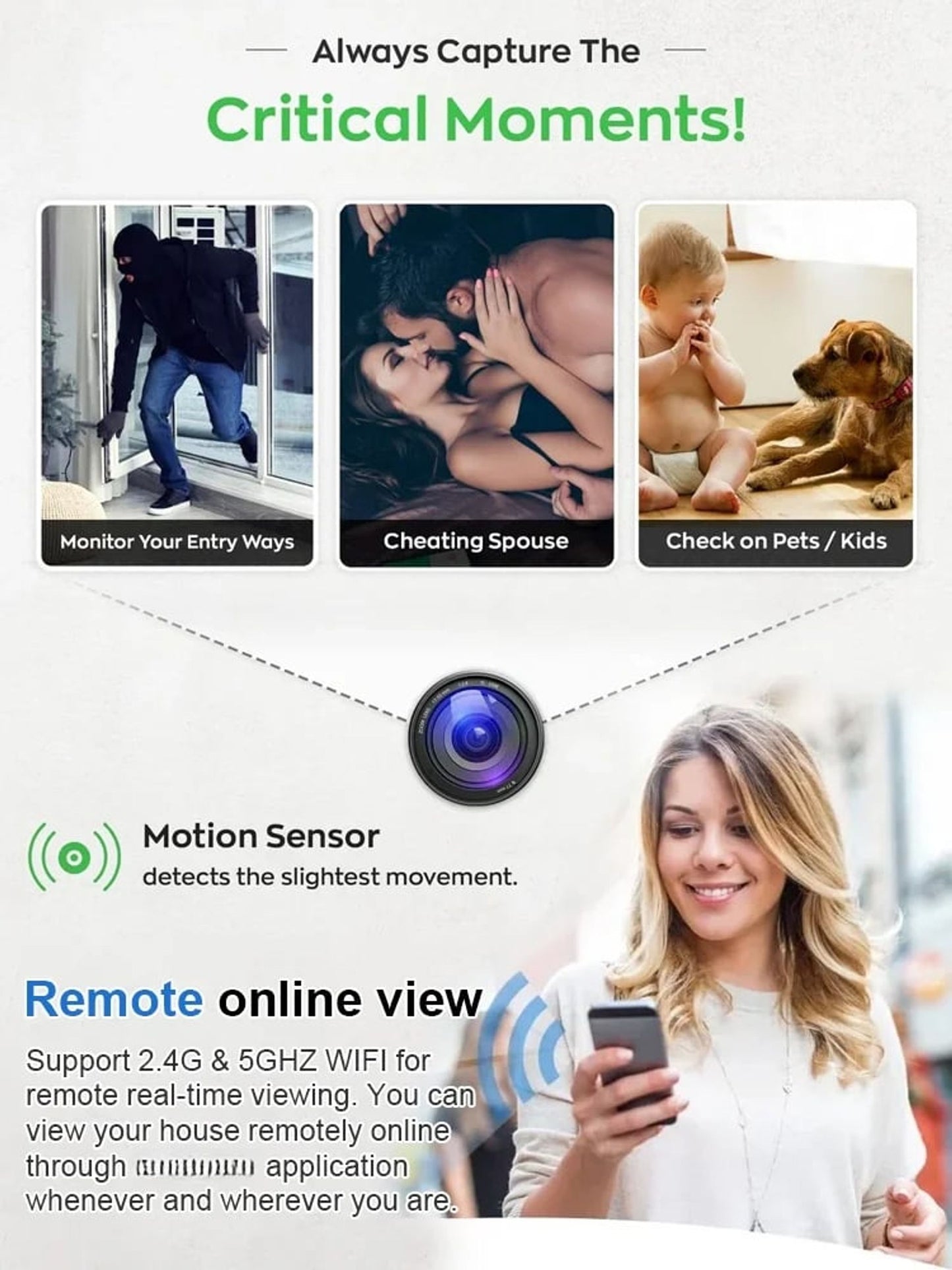 📸Mini WIFI Camera 1080P HD - Night Vision Included LGZ