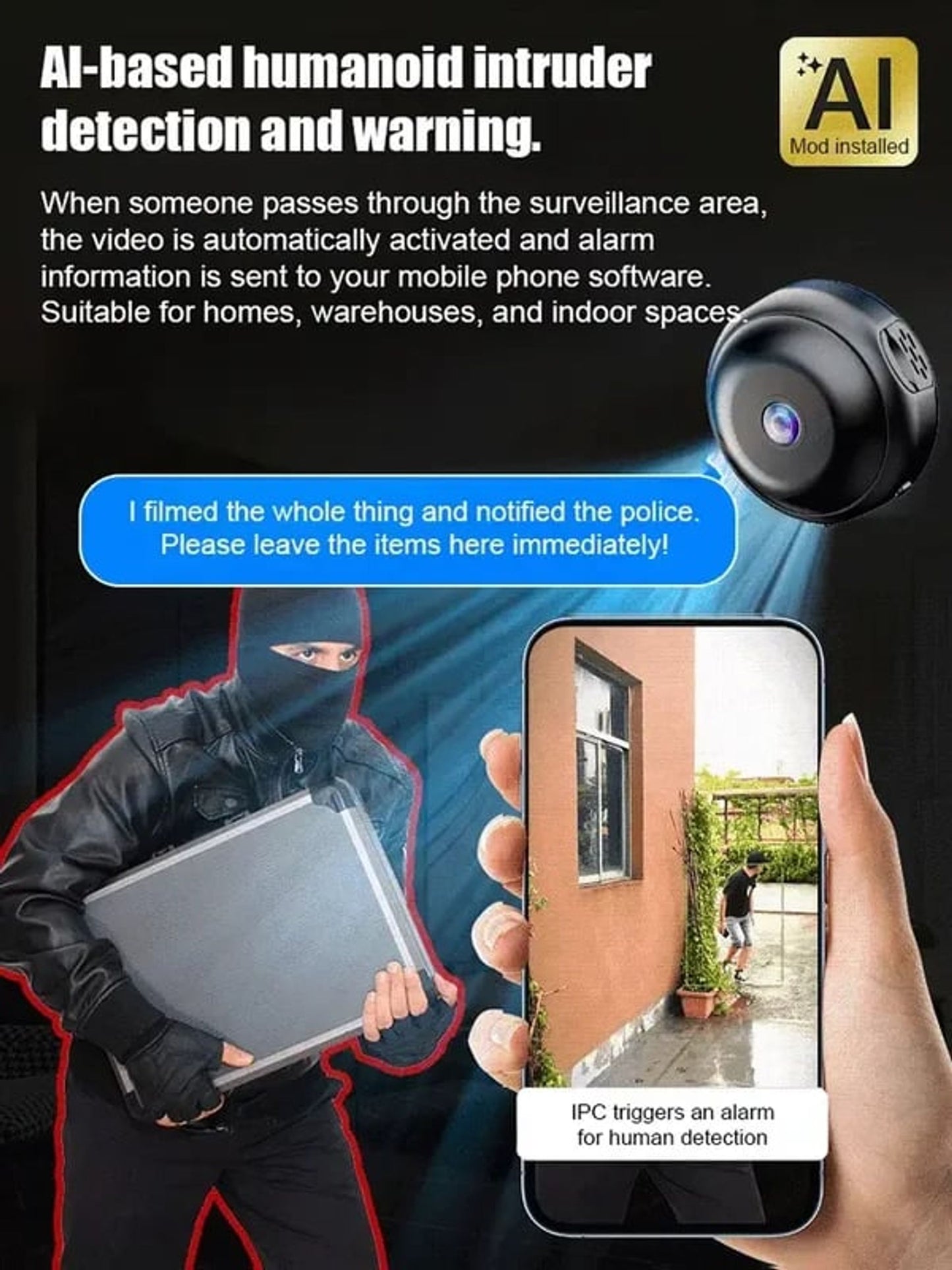 📸Mini WIFI Camera 1080P HD - Night Vision Included LGZ
