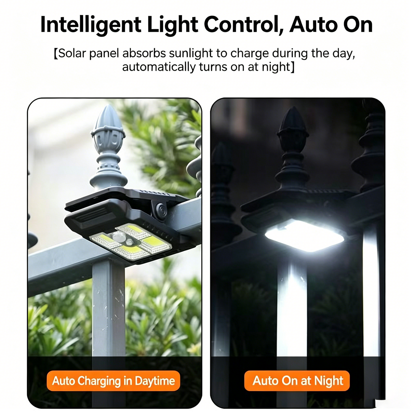 🤯 Solar Charged + USB Charged! The Smartest Motion-Sensor Clip Light That NEVER Goes Out! ☀️🔌🚨-QZZ
