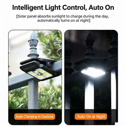 🤯 Solar Charged + USB Charged! The Smartest Motion-Sensor Clip Light That NEVER Goes Out! ☀️🔌🚨-QZZ