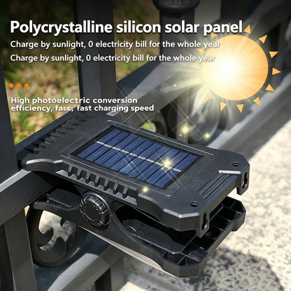 🤯 Solar Charged + USB Charged! The Smartest Motion-Sensor Clip Light That NEVER Goes Out! ☀️🔌🚨-QZZ