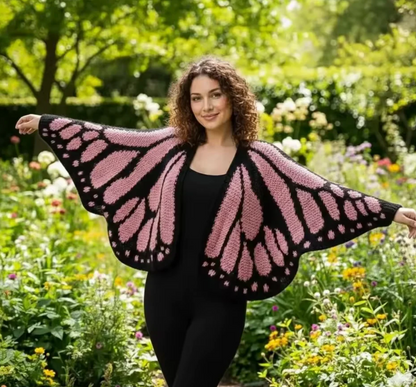 The "Unloved" Handmade Butterfly Cardigan | 100% Hand-Crocheted Monarch Wings 🦋 LGZ