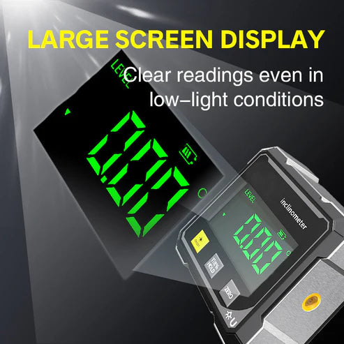 🔧Digital Angle Finder with Dual Laser 🏆 LCD Inclinometer Level Tool for Precision Measurement-YOY