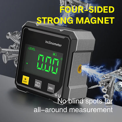 🔧Digital Angle Finder with Dual Laser 🏆 LCD Inclinometer Level Tool for Precision Measurement-YOY