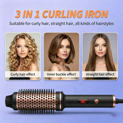 5-in-1 Hair Dryer Brush, Anti-Scalding Hot Air Styler for Easy Curls & Volume, No Heat Damage Volumizer Comb 🌟-QZZ